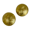 A pair of Vintage Givenchy Button Clip on Earrings