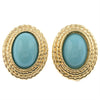 A pair of Vintage Christian Dior Faux Turquoise Clip On Earrings
