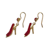 A Pair of Vintage Butler and Wilson Red Shoe Earrings