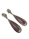 A Pair of Butler & Wilson Pink Drop Earrings for Pierced Ears