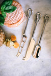 Polished Knot Cheese Knives - Set of Three