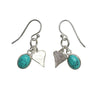 Earrings - Heart and Turquoise - annabeljames