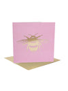Bee Card - Pink