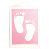 New Baby Card - Pink Feet - annabeljames