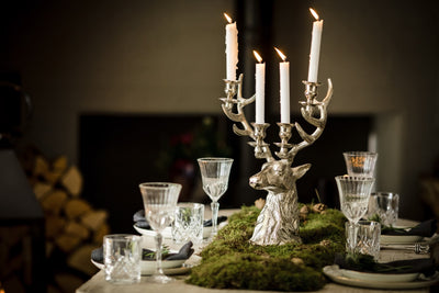 Stag Head Four Candle Holder