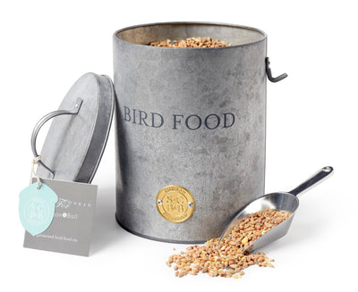 Bird Feed Tin with Scoop - annabeljames
