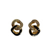 A pair of  Vintage Christian Dior Earrings with Black Enamel