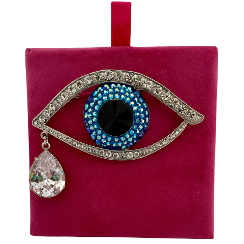 A Butler & Wilson Vintage Large Crystal Eye Brooch
