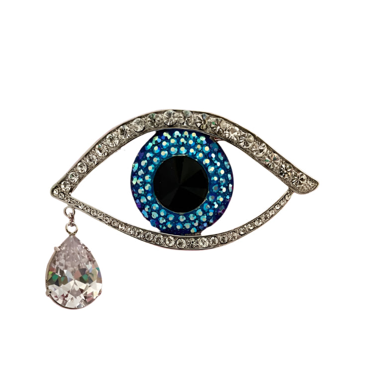 A Butler & Wilson Vintage Large Crystal Eye Brooch