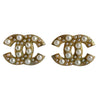 A Pair of Chanel CC Faux Pearl Stud Earrings
