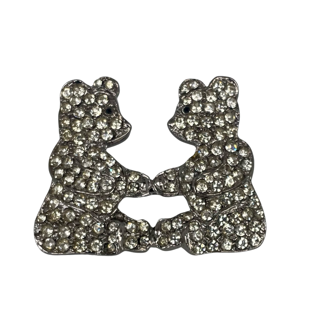 Vintage Butler & Wilson Double Teddy Bear Brooch