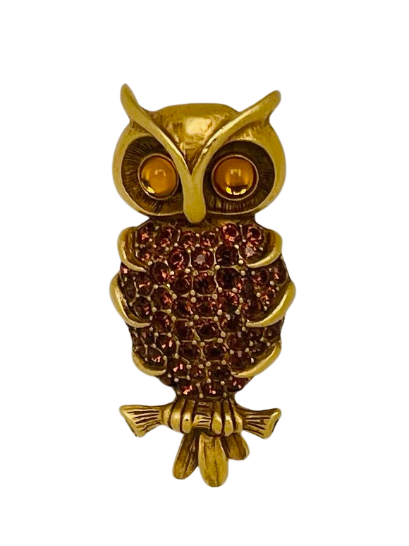 A Vintage Butler & Wilson Owl Brooch, 1980s