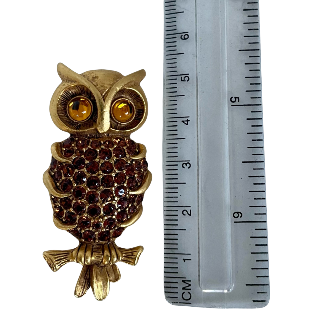 A Vintage Butler & Wilson Owl Brooch, 1980s
