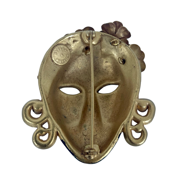 A Rare Vintage Butler & Wilson Mask Brooch
