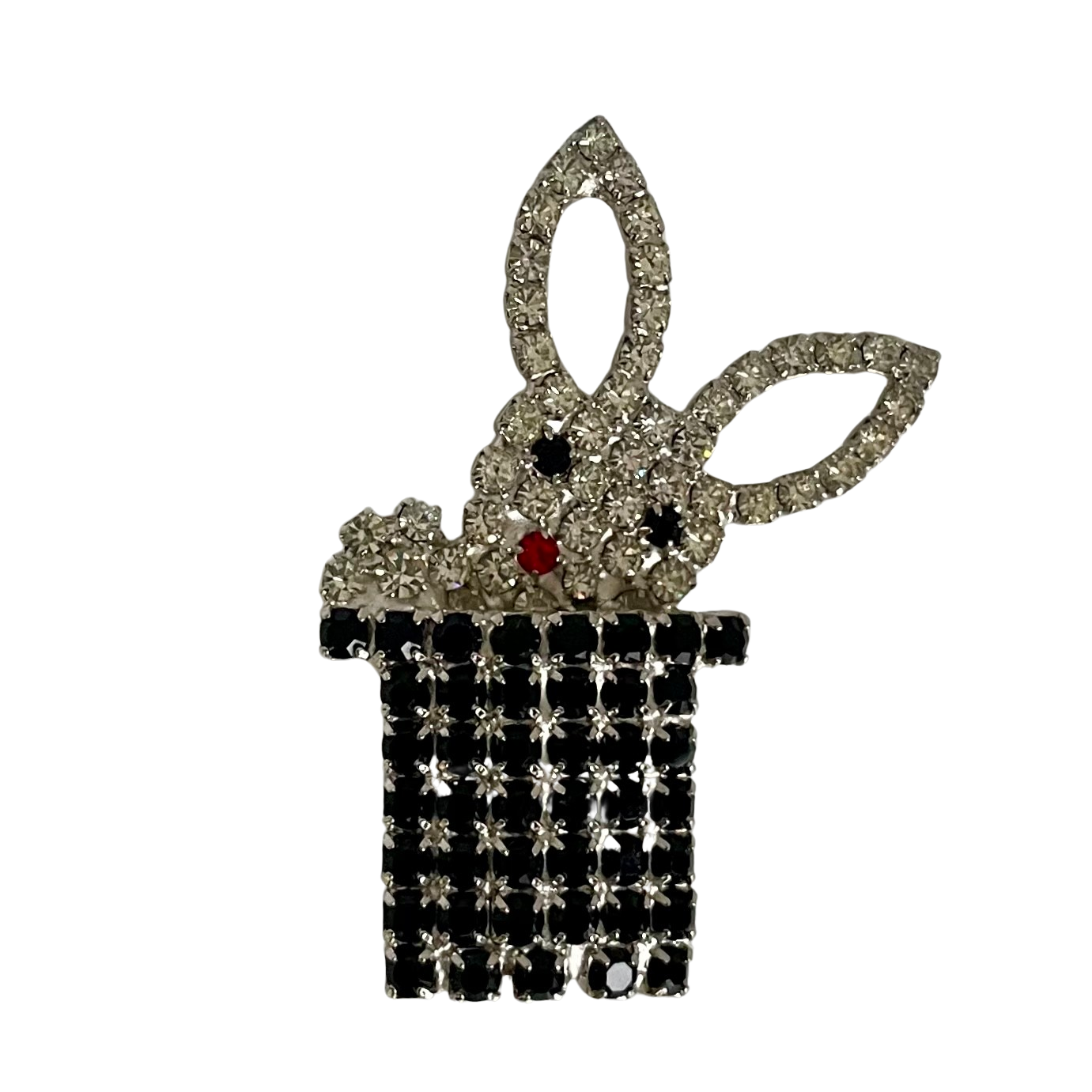 A Rare Vintage Butler & Wilson Easter Bunny in Top Hat Brooch