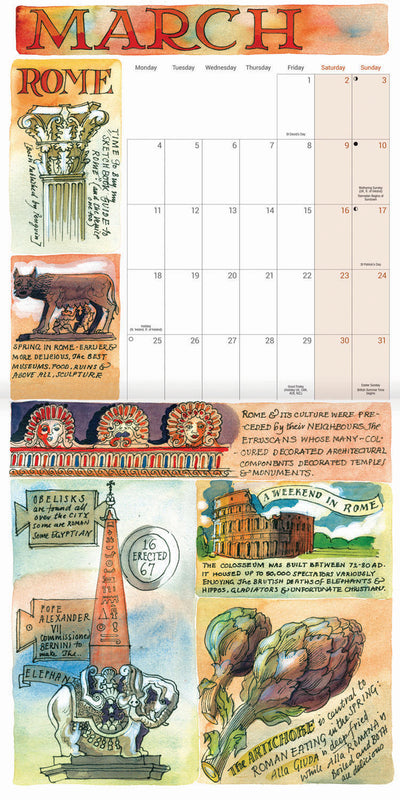 Matthew Rice A Year in the Country Wall Calendar 2024