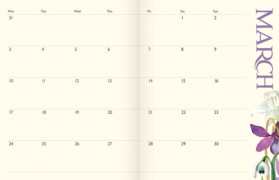 Emma Bridgewater Roses A5 De Luxe Diary 2025