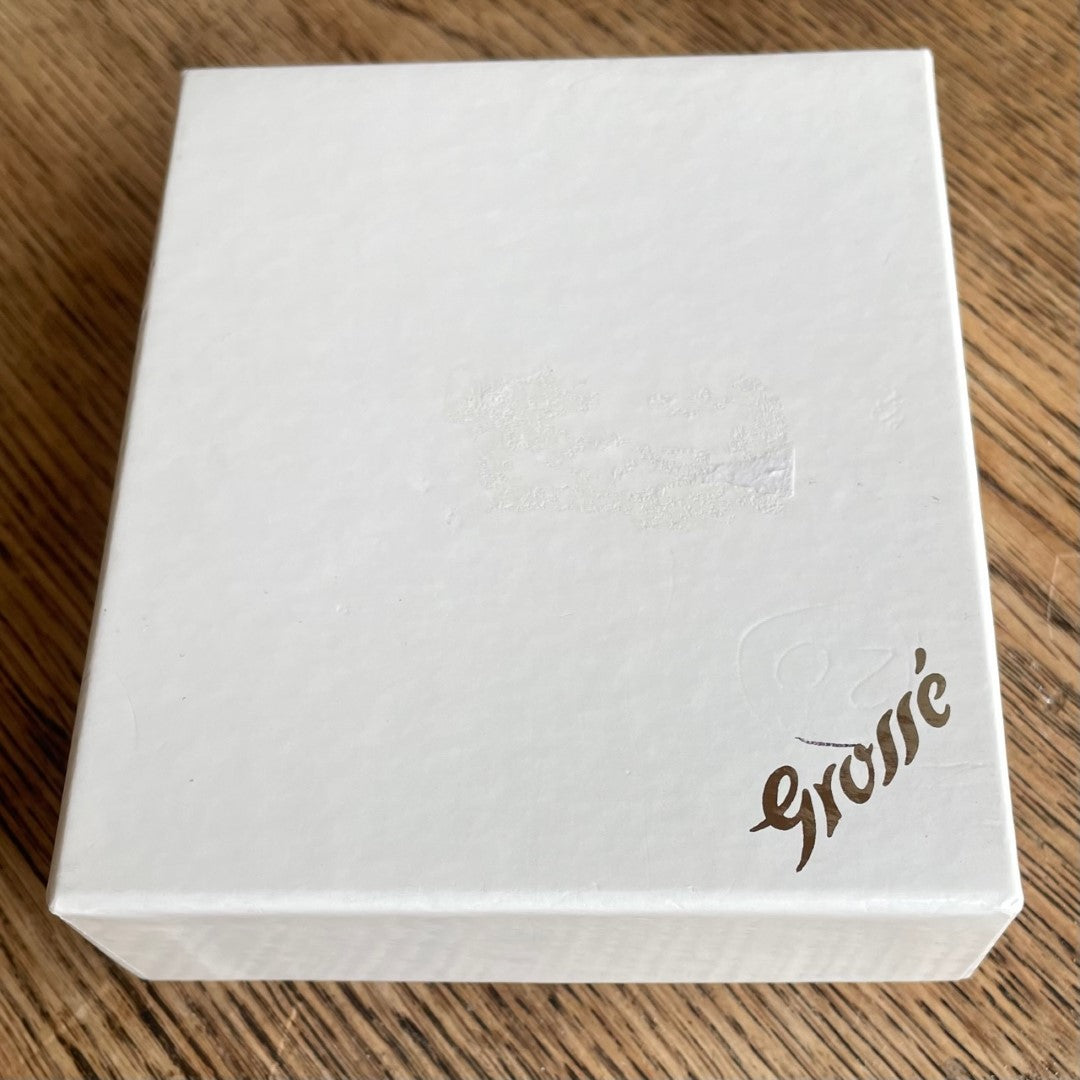 Grossé (Dior) Chain Necklace with Heart-Cut Crystal Pendant, Original Box