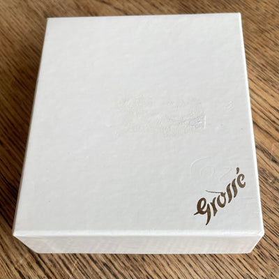 Grossé (Dior) Chain Necklace with Heart-Cut Crystal Pendant, Original Box