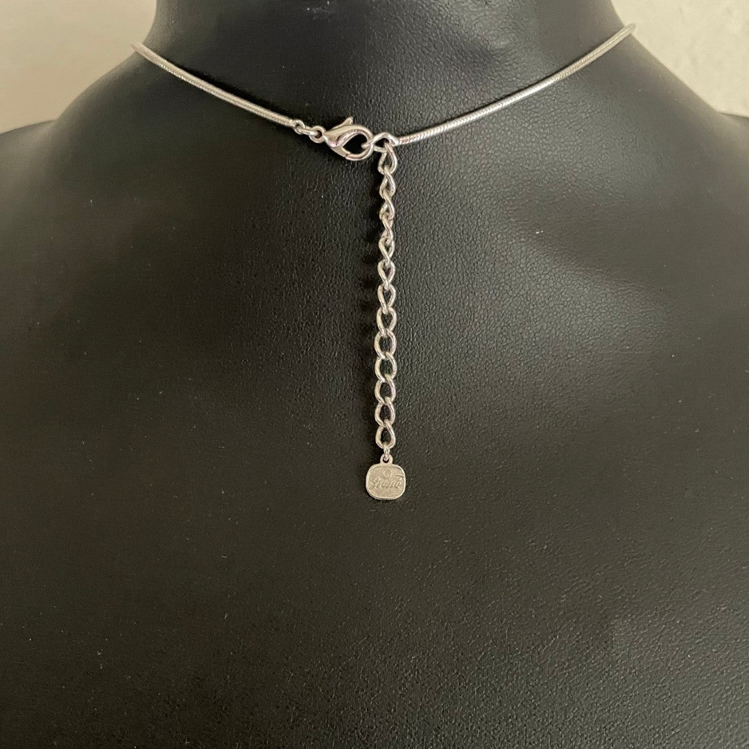 Grossé (Dior) Chain Necklace with Heart-Cut Crystal Pendant, Original Box