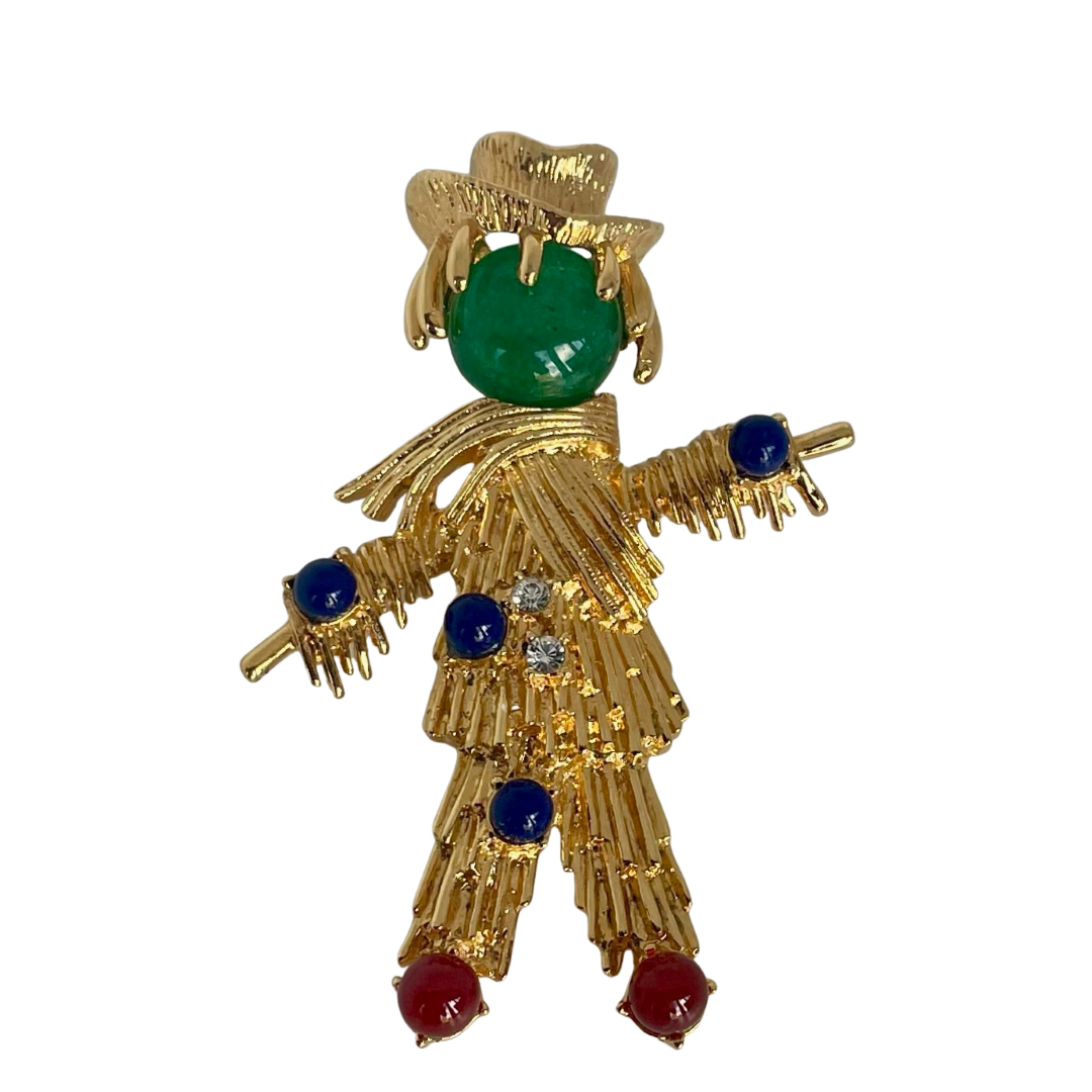 A Jackie Kennedy Vintage Scarecrow Brooch