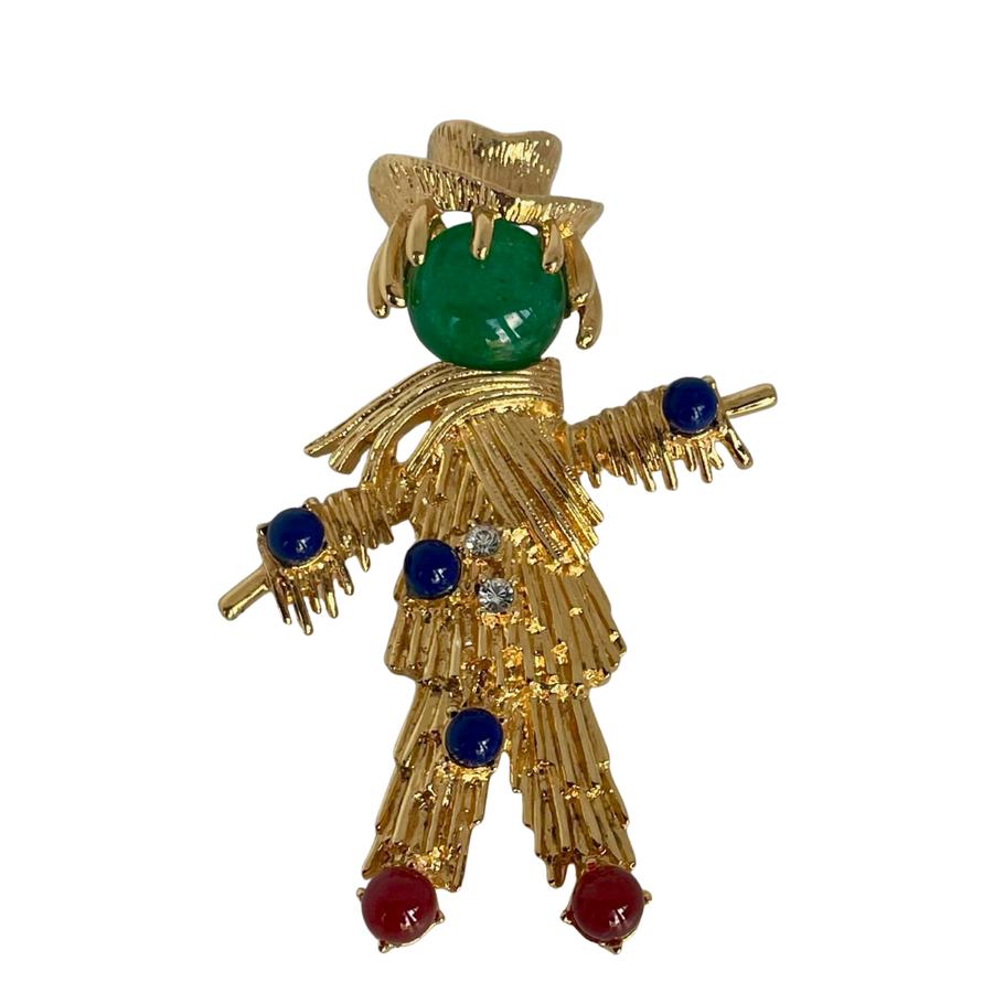 A Jackie Kennedy Vintage Scarecrow Brooch