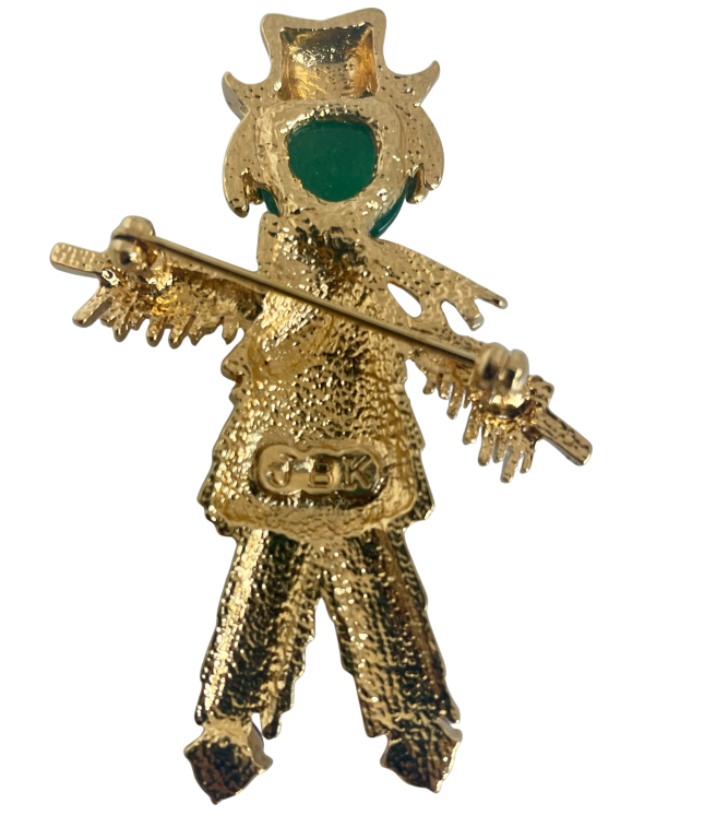 A Jackie Kennedy Vintage Scarecrow Brooch