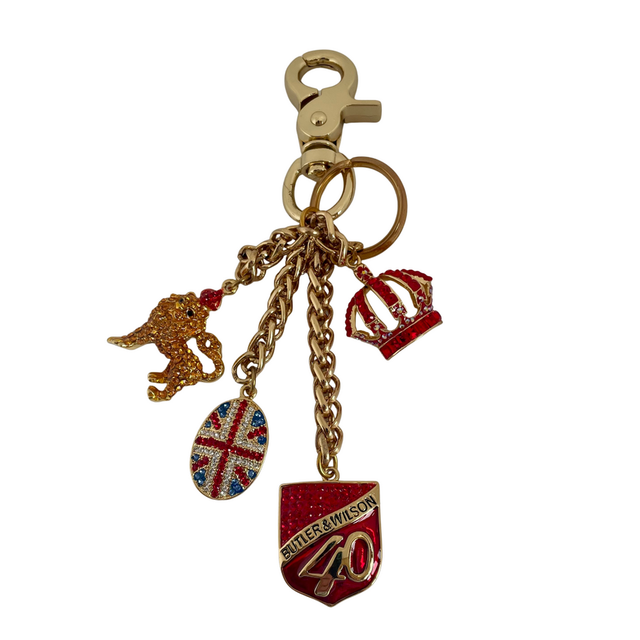 A Butler & Wilson 40th Anniversary Commemorative Key Ring / Handbag Charm