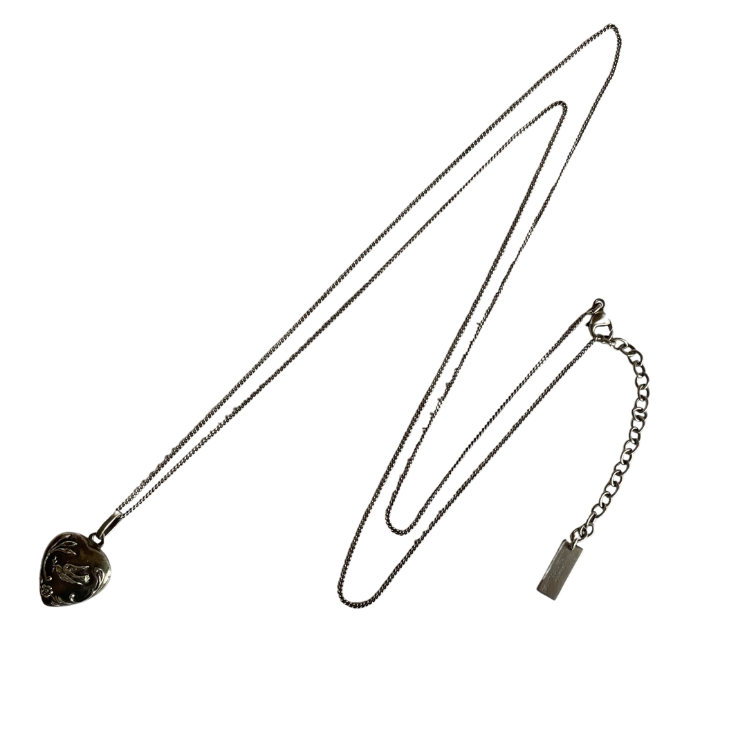 A Vintage Yves Saint Laurent Dove of Peace Long Necklace