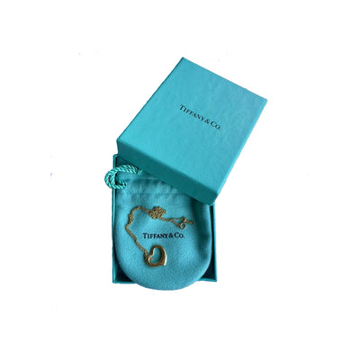 Tiffany & Co. Elsa Peretti 18ct Yellow Gold Open Heart Pendant, 16mm
