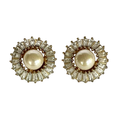 Vintage Grossé (Dior) Pearl Clip Earrings
