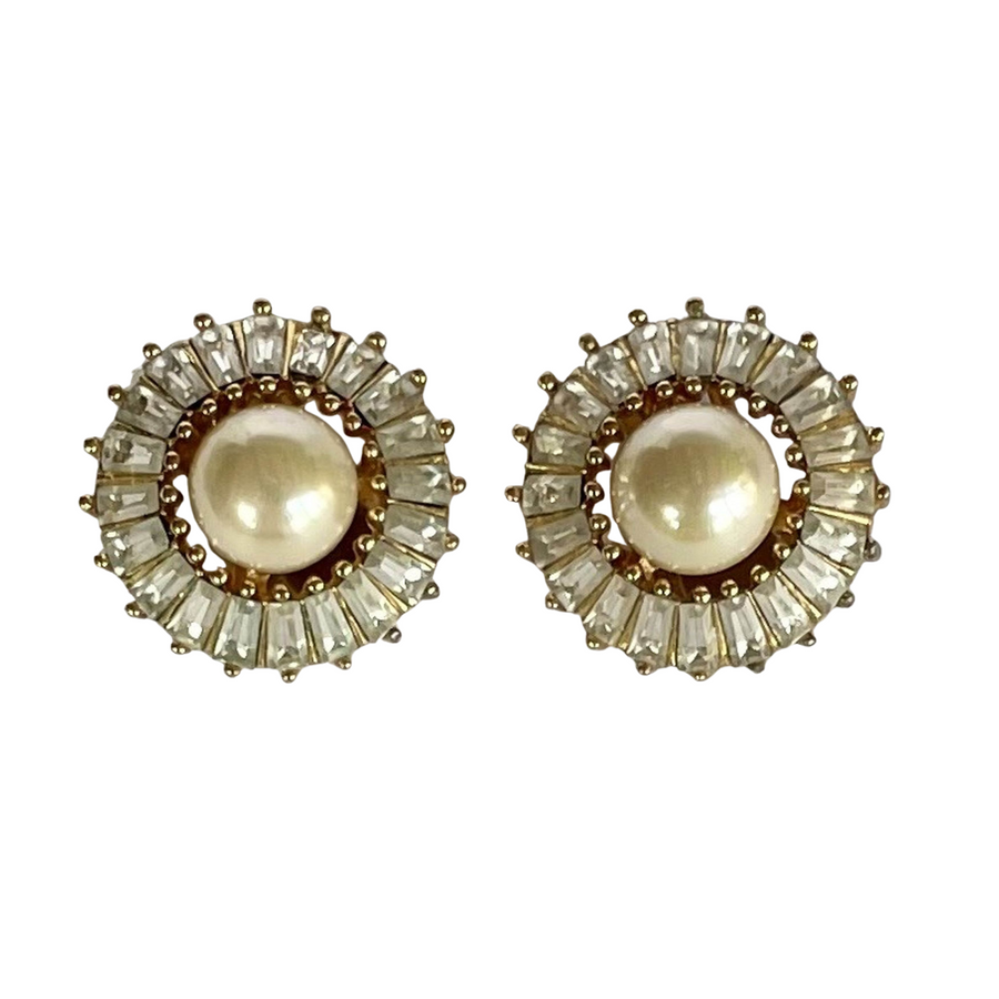Vintage Grossé (Dior) Pearl Clip Earrings