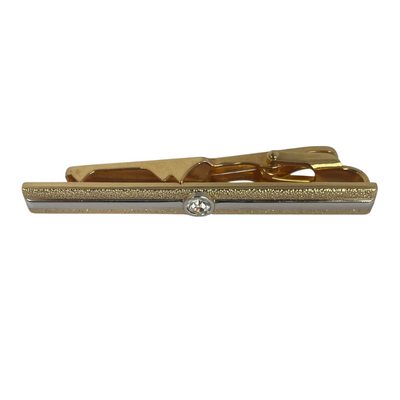 A Christian Dior Vintage Two-Tone Tie Clip
