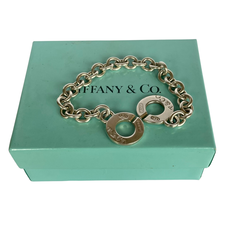 Vintage Tiffany & Co. 1837 Sterling Silver Interlocking Circle Bracelet