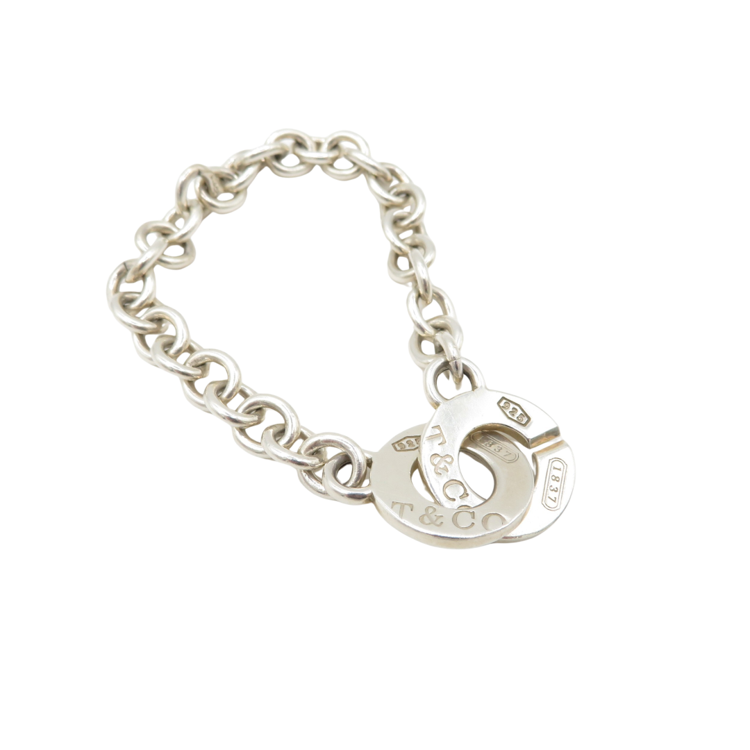 Vintage Tiffany & Co. 1837 Sterling Silver Interlocking Circle Bracelet