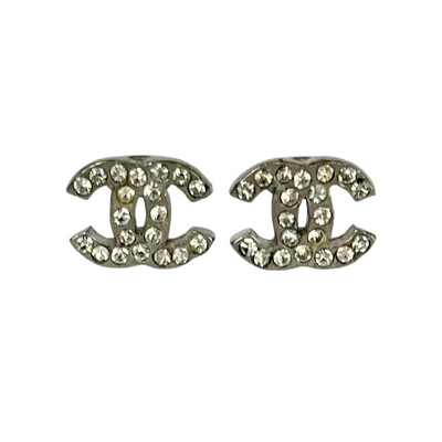 Vintage Chanel CC Stud Earrings