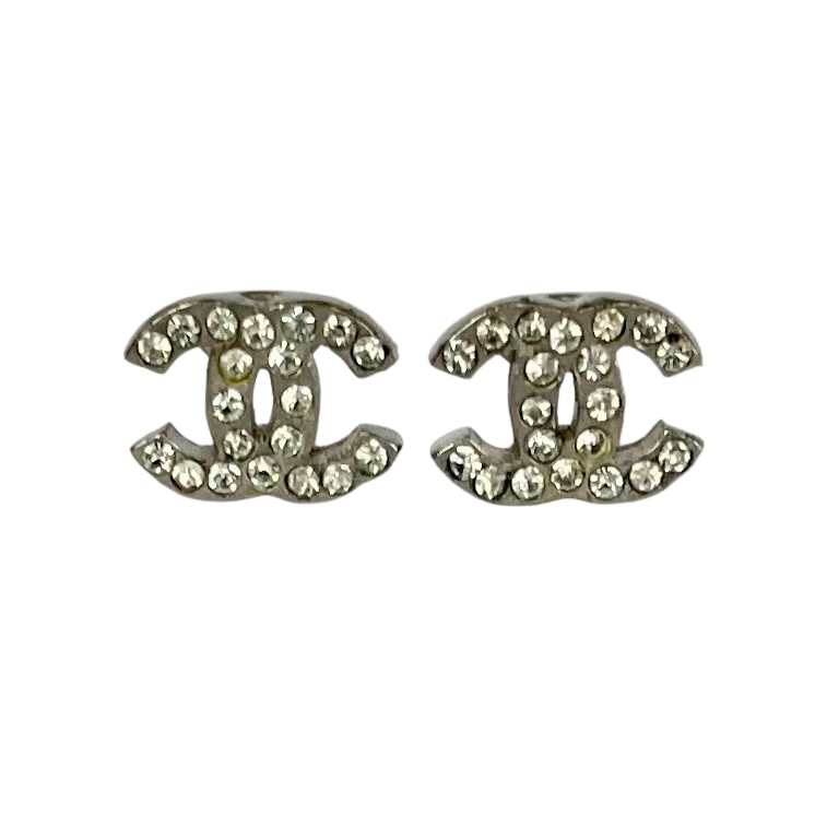 Vintage Chanel CC Stud Earrings
