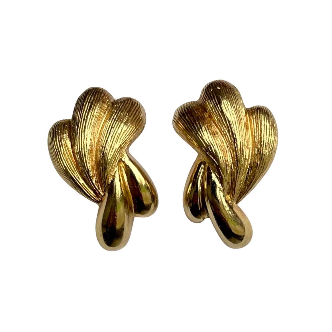 Vintage Christian Dior Gold-plated Stud Earrings