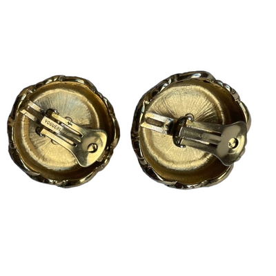 Vintage Vogue Bijoux Large Statement Clip-on Earrings, 1980s