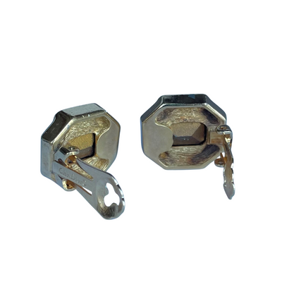 Vintage Christian Dior Amethyst Crystal Clip on Earrings, 1980s