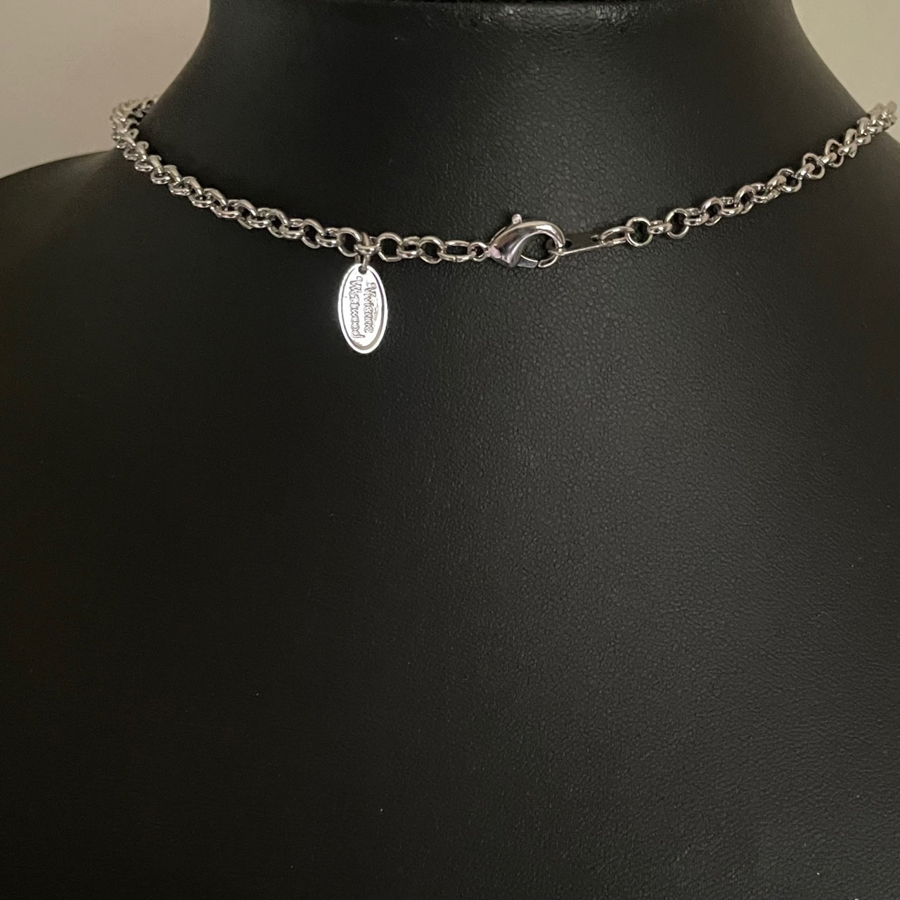 Vivienne Westwood Silver-Tone Crystal Orb Necklace  Boxed