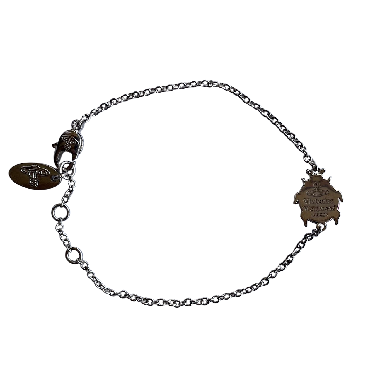 Vivienne Westwood Ladybird Bracelet, Silver Tone