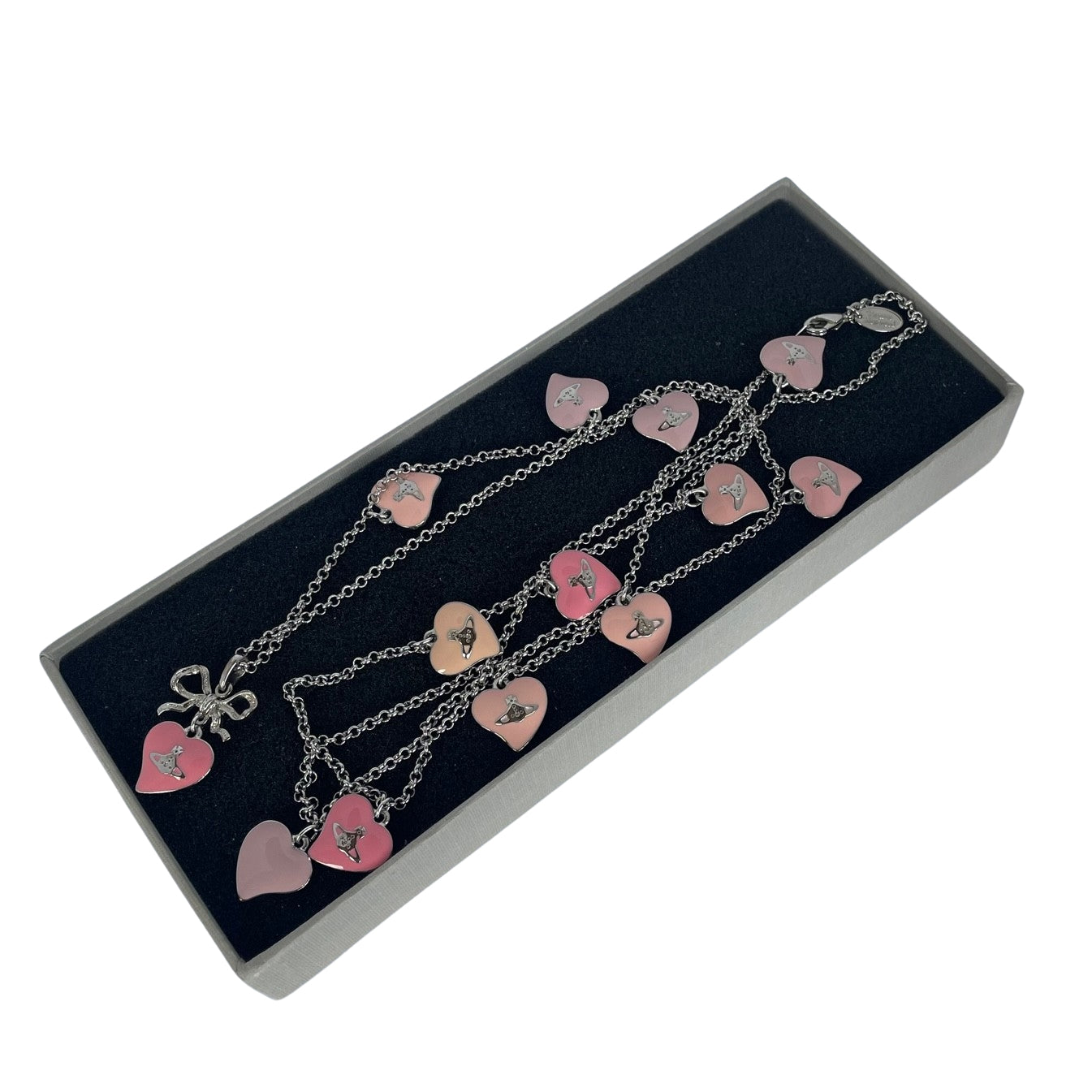 Vivienne Westwood Vintage Heart Charm Long Necklace