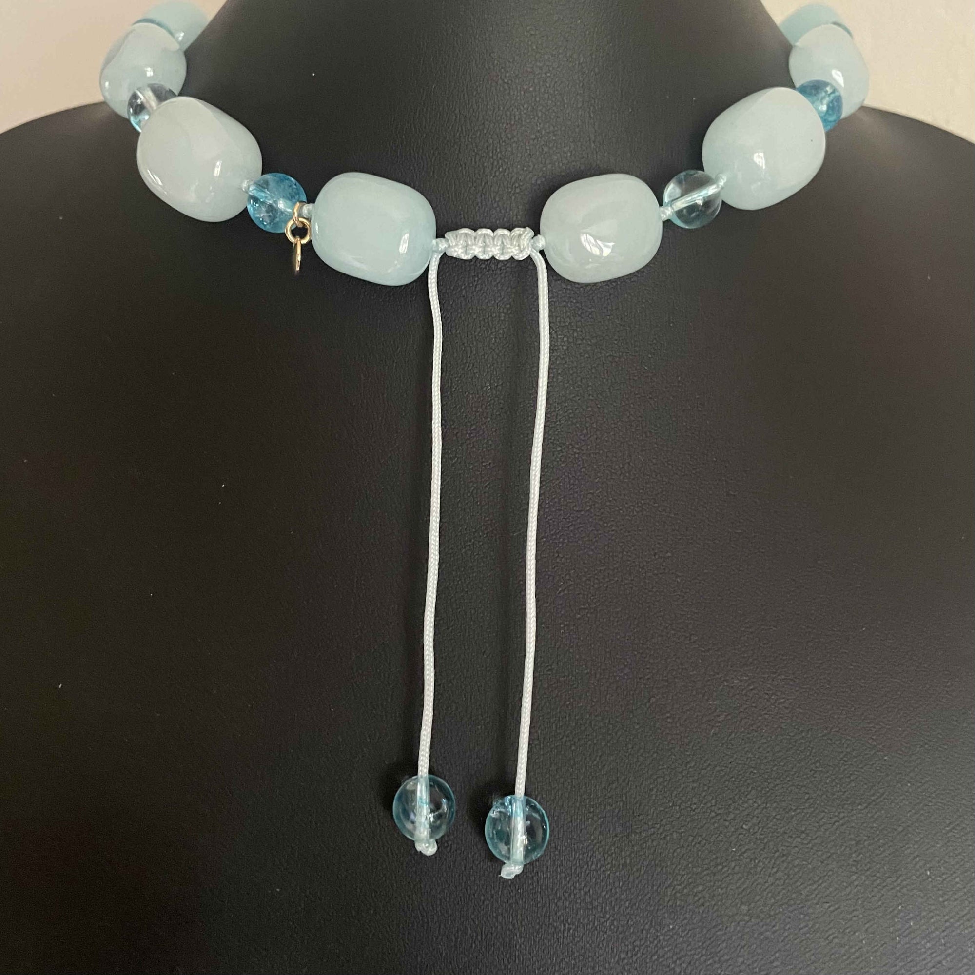 Lola Rose Ice Blue Quartzite and Rock Crystal Necklace