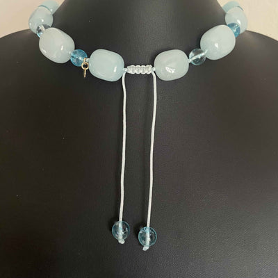 Lola Rose Ice Blue Quartzite and Rock Crystal Necklace