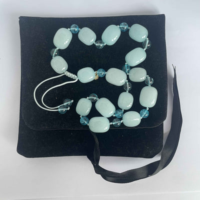 Lola Rose Ice Blue Quartzite and Rock Crystal Necklace