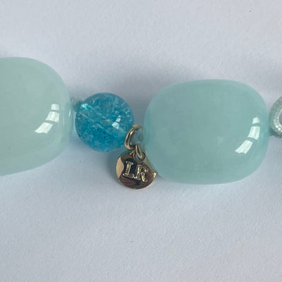 Lola Rose Ice Blue Quartzite and Rock Crystal Necklace