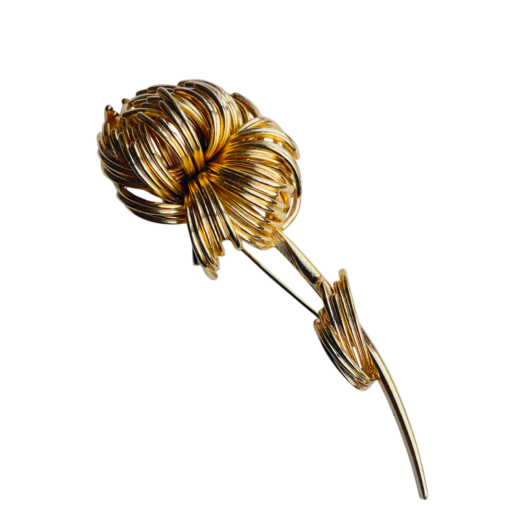 Rare Vintage Christian Dior Flower Brooch, 1960