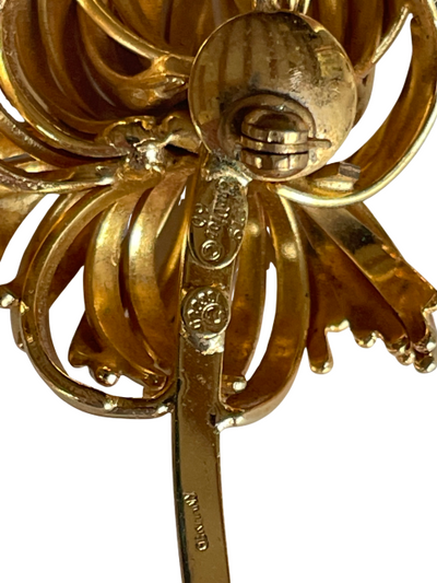 Rare Vintage Christian Dior Flower Brooch, 1960