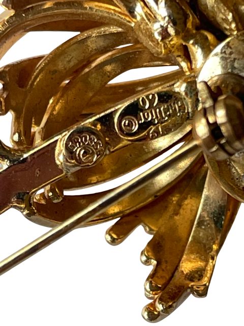 Rare Vintage Christian Dior Flower Brooch, 1960